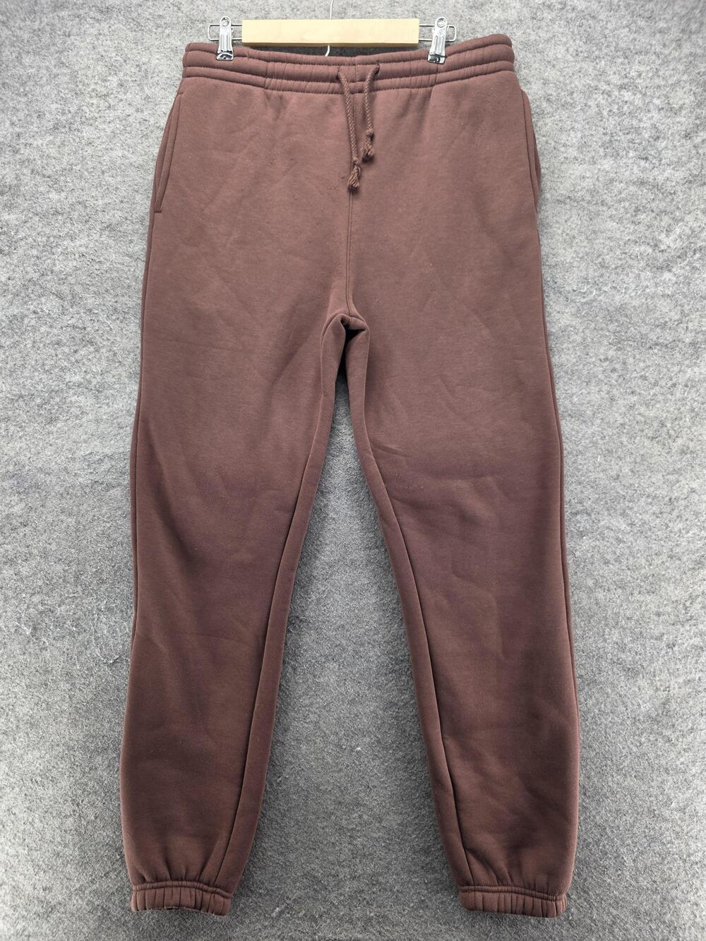 PACSUN Pants Mens M Brown Jogger Fleece Elastic Waist Drawstring Pockets